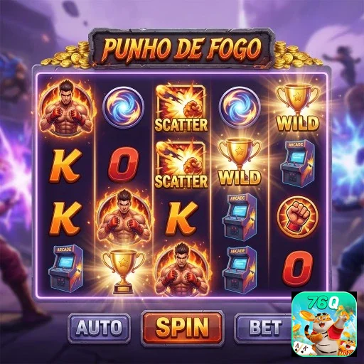 Ilustração de Explore os Slots e Jogos ao Vivo no 76q com Segurança